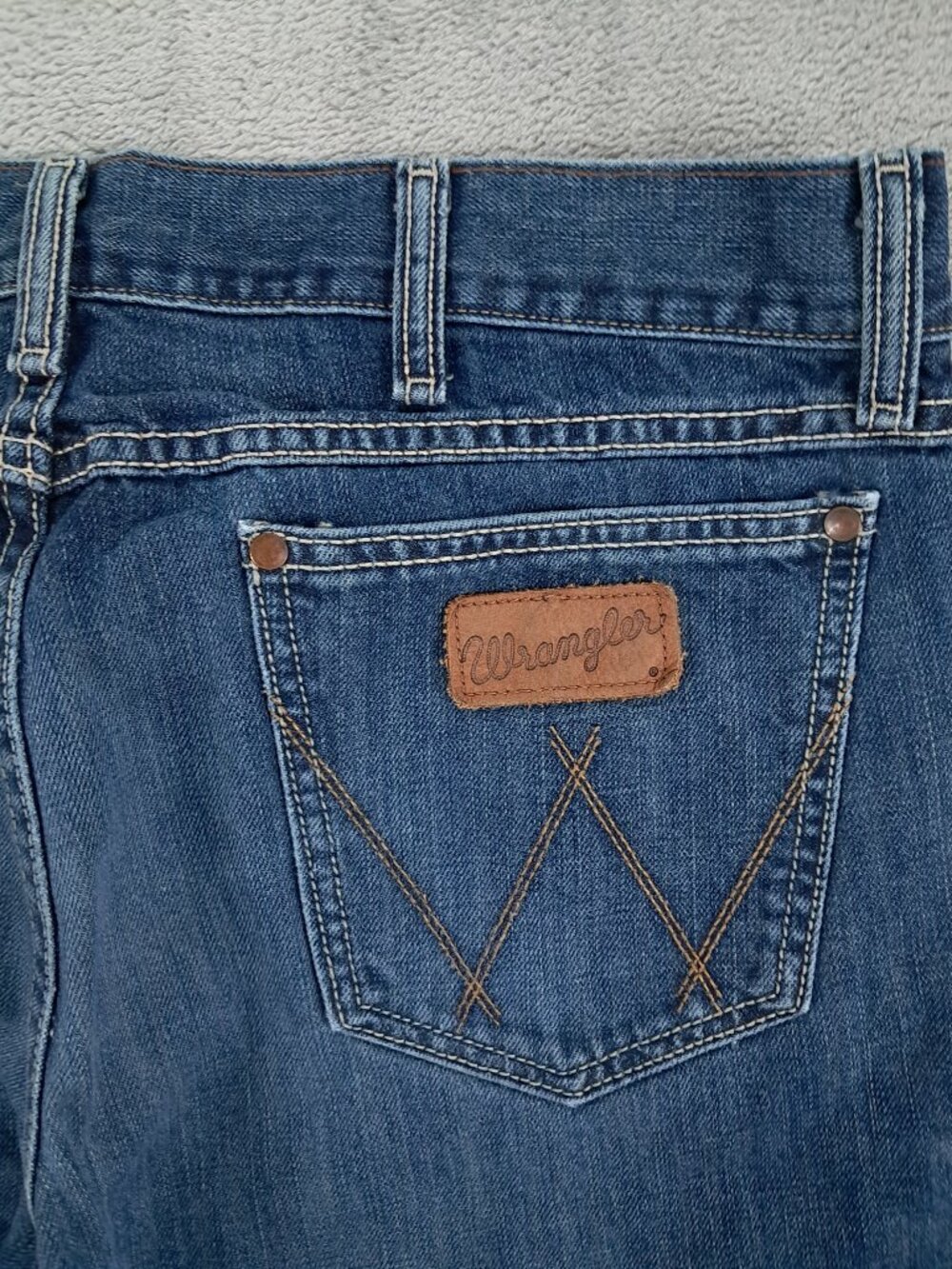 Wrangler Retro Jean Men 35x34 Relaxed Boot Cut Blue Denim 100% Cotton WRT20RT - Picture 4 of 11